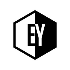 INITIAL hexsagonal HALF LOGO