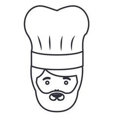chef man cartoon icon. Avatar people person and human theme. Isolated design. Vector illustration