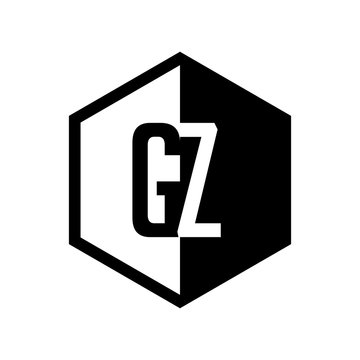 INITIAL hexsagonal HALF LOGO