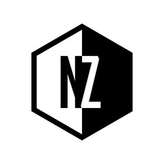 INITIAL hexsagonal HALF LOGO