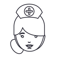 Obraz na płótnie Canvas nurse woman cartoon icon. Avatar people person and human theme. Isolated design. Vector illustration