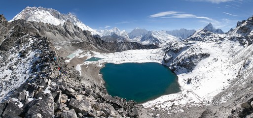 view from kongma la pass - sagarmatha national park