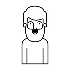 Man cartoon icon. Avatar people person and human theme. Isolated design. Vector illustration