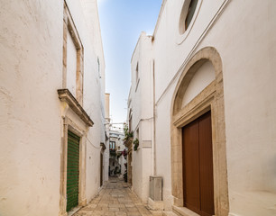 Fototapeta na wymiar white houses of village in Apulia