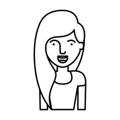 woman cartoon icon. Avatar people person and human theme. Isolated design. Vector illustration