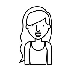 woman cartoon icon. Avatar people person and human theme. Isolated design. Vector illustration