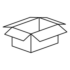 Box icon. Package delivery logistics shipping and transportation theme. Isolated design. Vector illustration