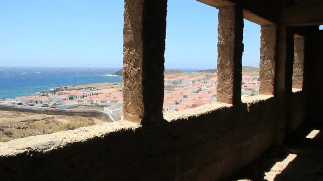 Abades village. Tenerife. Here located semi destroyed sanatorium leprosarium. This days is one of tourist attractions in Tenerife.