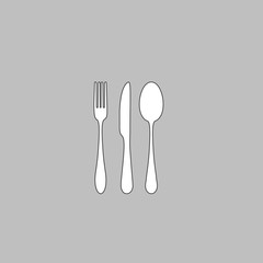 fork spoon knife computer symbol