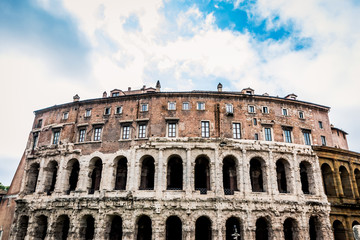 Obraz premium Le Théâtre de Marcellus à Rome