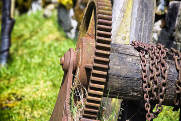 rusty farm equipment