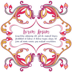 A square background with a floral frame. Vintage style. Hand drawn element. Place for text. Card for wedding invitations, birthday, thank you message. Elegant decor. Vector illustration, eps10.