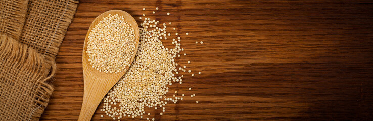 Quinoa. Selective focus.
