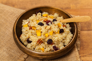 Quinoa Porridge. Selective focus.