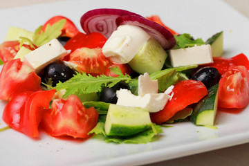 fresh vegetable salad