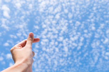 Mini heart, love symbolic of Korea