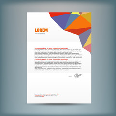 Template for advertising and corporate identity.