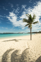 Fototapeta na wymiar Junkanoo beach, in the heart of Nassau, Capital of the Bahamas