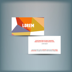 Template for advertising and corporate identity.