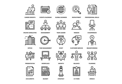 Corporate Business Icons Set 02
