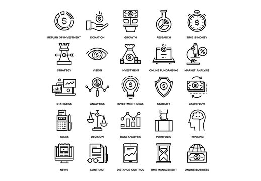 Investment Icons Set 02