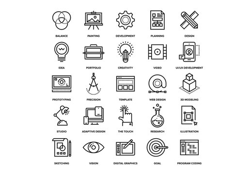 Design and Development Icons Set 02