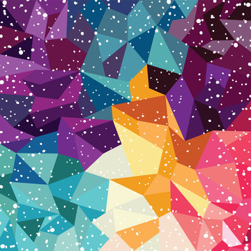 Abstract colorful triangle geometrical background