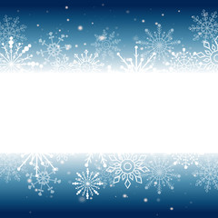 Fototapeta na wymiar Web banner with snowflakes. Vector illustration