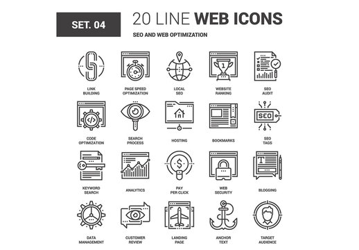 SEO and Web Icons Set