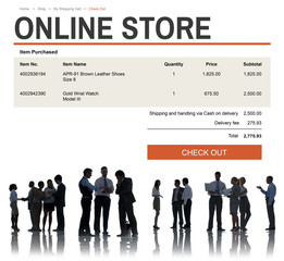 E-commerce Online Shopping Website Technology Concept