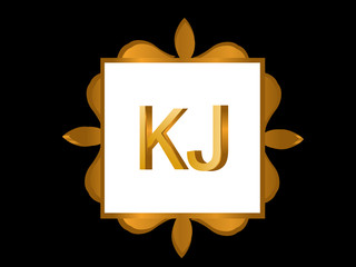 KJ Initial Logo for your startup venture