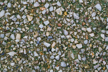 Texture of mall stone gravel