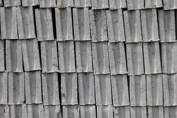 Hohlblocksteine zum abholen bereitgestellt