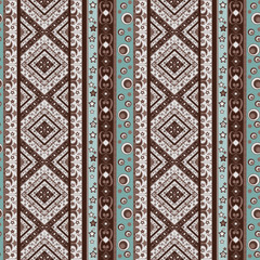 Patchwork seamless pattern checkered geometricaal ornament retro