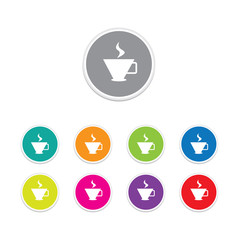 Coffee cup icon set, Vector illustration