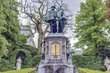 Petit Sablon Square in Brussels, Belgium