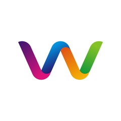 W initial logo