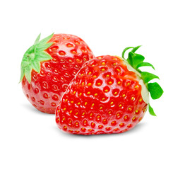 Strawberry isolated on white