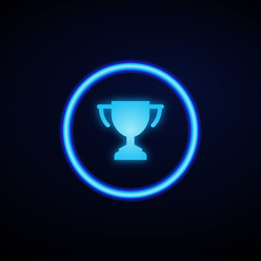 Glowing App Button - Dark