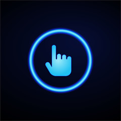 Glowing App Button - Dark