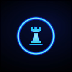 Glowing App Button - Dark