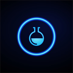 Glowing App Button - Dark