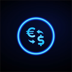 Glowing App Button - Dark