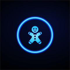 Glowing App Button - Dark