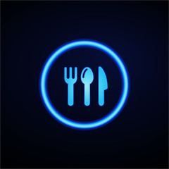 Glowing App Button - Dark