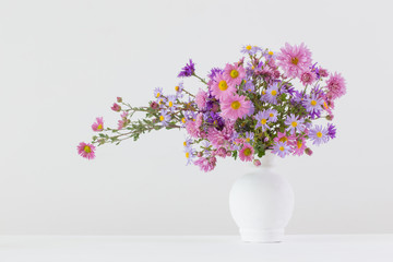 flowers on white background
