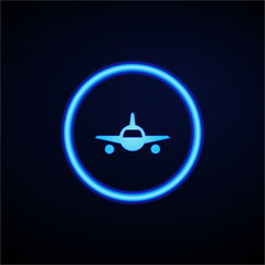 Glowing App Button - Dark