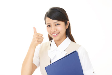 笑顔のビジネスウーマン