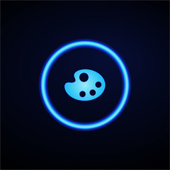 Glowing App Button - Dark