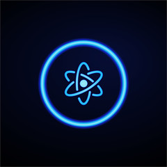 Glowing App Button - Dark